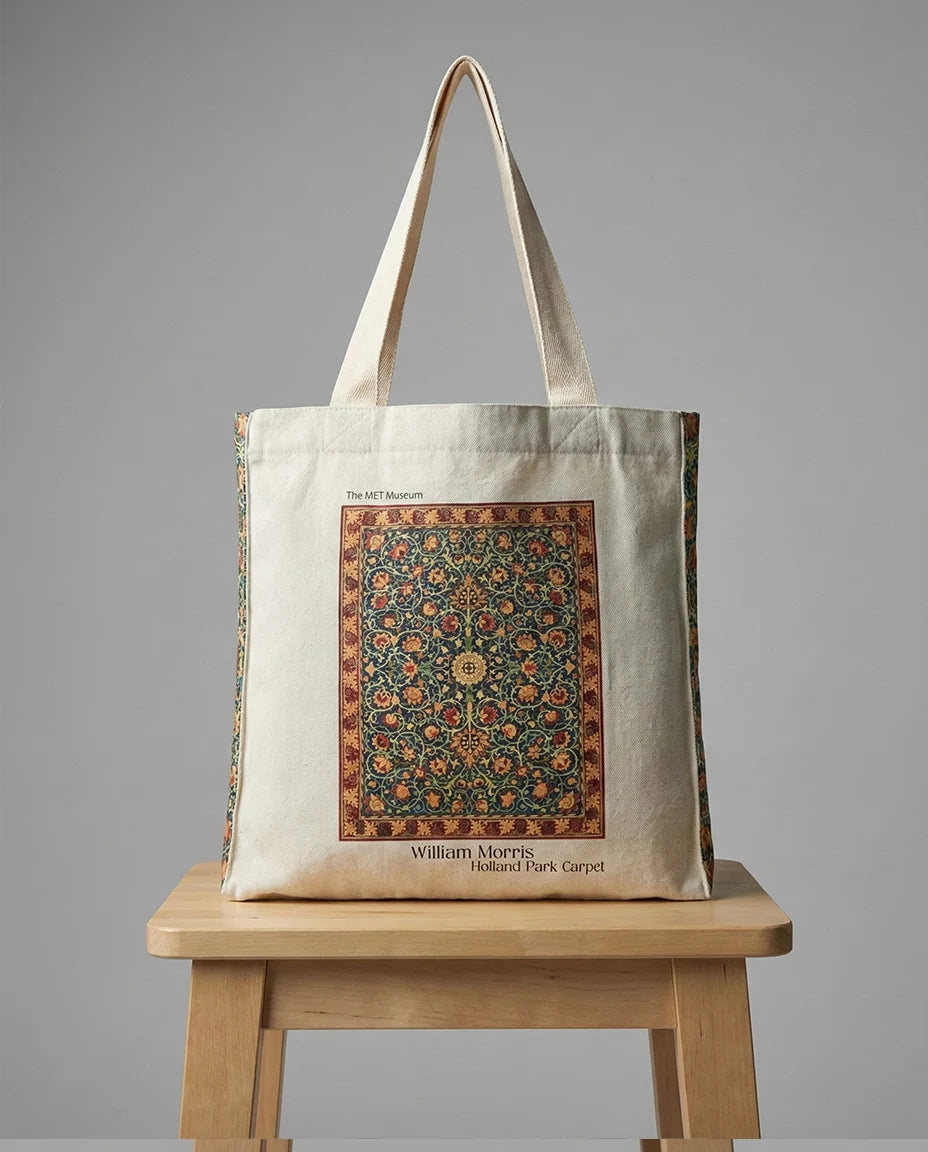 William Morris Holland Park Carpet - Tote Bag - Artsy Tote Bag | My Turtle